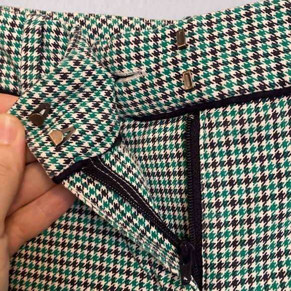 The Limited Womens Sz 6R Extra Stretch Skinny Trousers Green Purple White Check - Picture 7 of 15